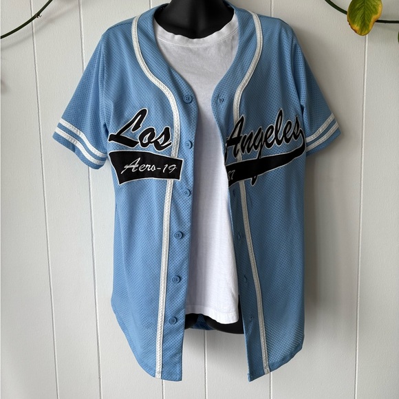 Aeropostale Blue and White Jersey | XS - Picture 3 of 4